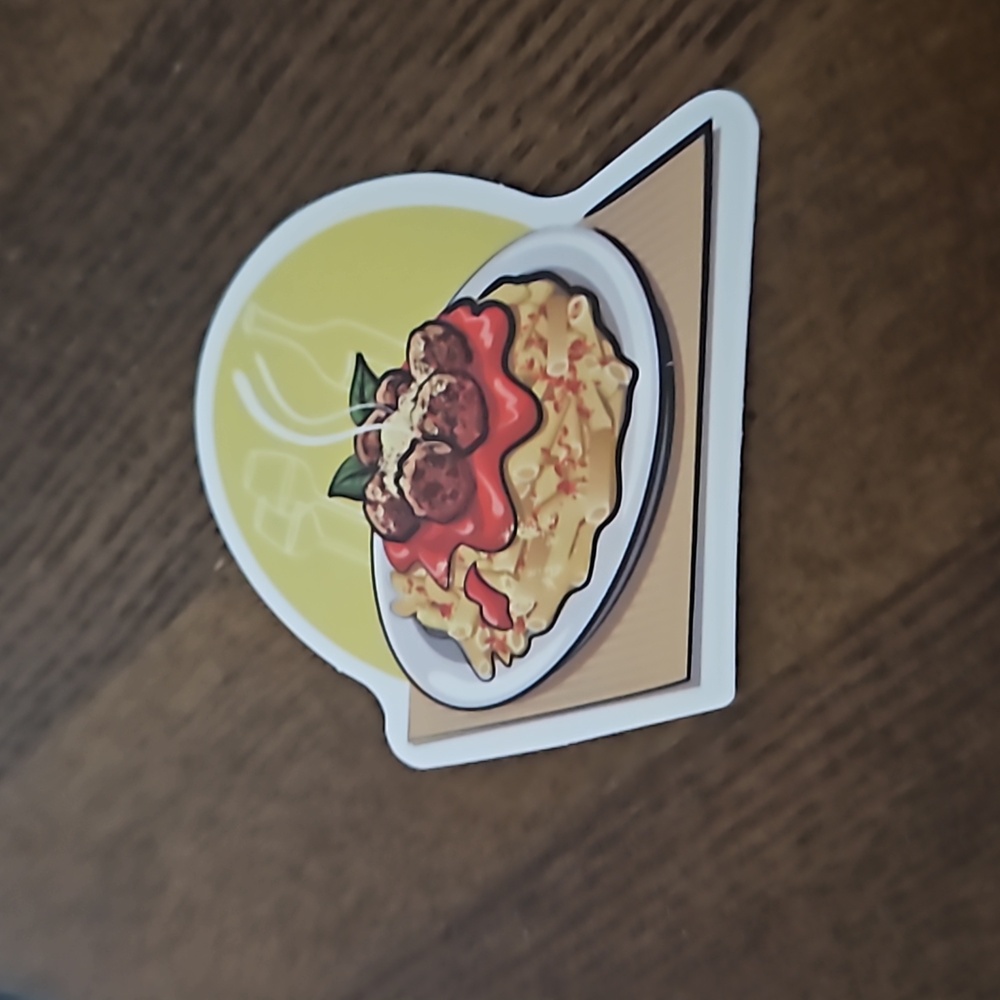 Pasta meatball sticker